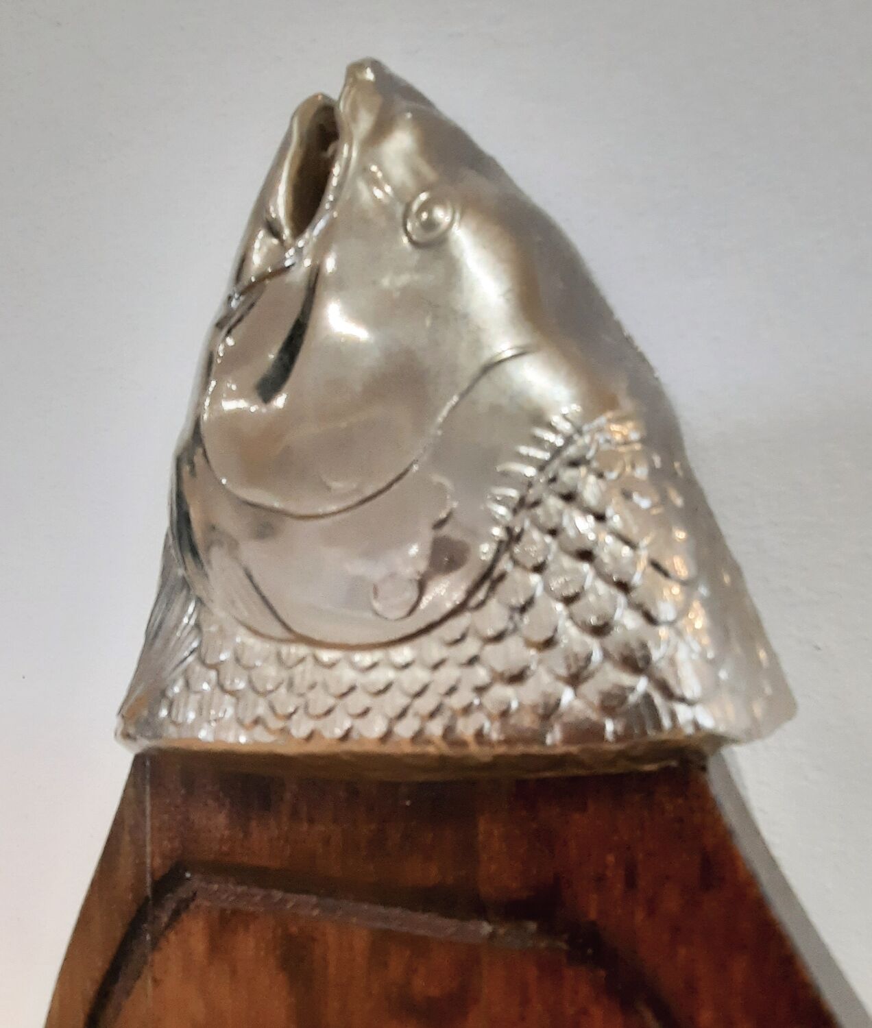 Vintage wood fish tray