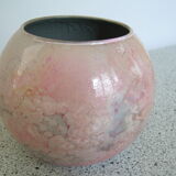 Vase boule en verre laqué Jean-Noël Bouillet