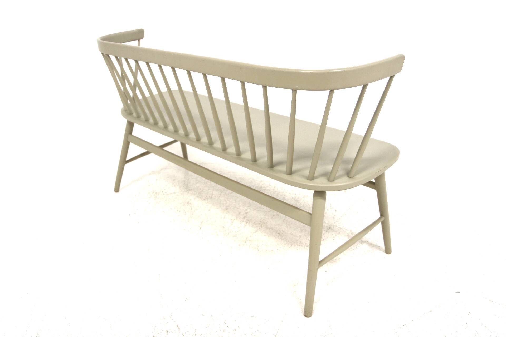Scandinavian bench "Florida" in beech, Wigells brothers, Sweden, 1950