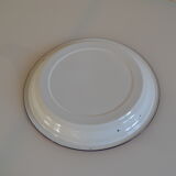 Vintage sheet metal enamelled floral tray