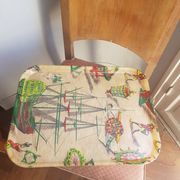 Plateau de service vintage en fibre de verre