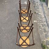 Set of 4 industrial stools