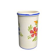 Malicorne, vase rafraichissoir faïence polychrome XXème