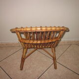 Vintage child rattan armchair