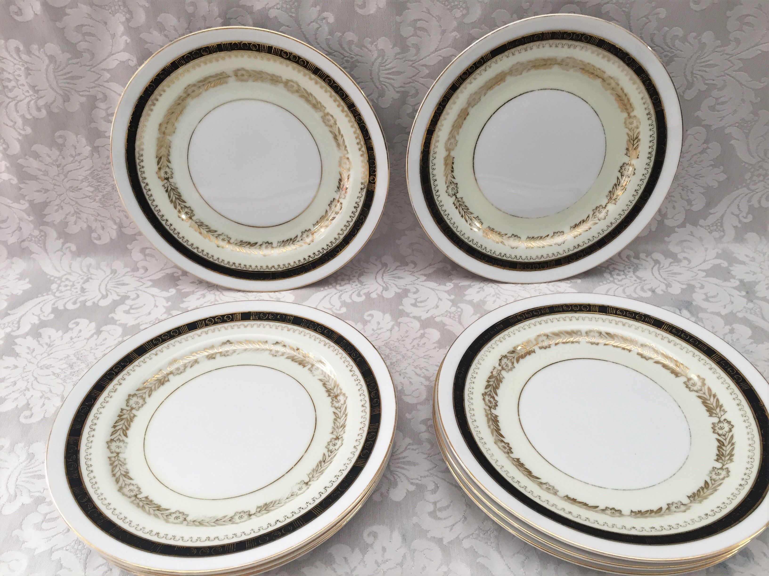 Lot Dessert Plates Fine Porcelain DeLuxe Made in Japan