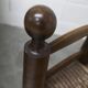 Brutalist children's chair by Charles Doudouyt 1960 oak and wicker