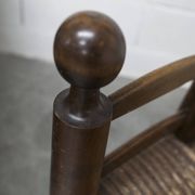 Chaise enfant 1960 chêne et osier