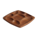 Scandinavian teak wooden tray with compartiments, 1970