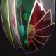 Art Deco glass carafe from Murano, Punto Arte workshop, Luigi Bormiol style.