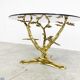 Vintage brass coffee table, 1970s