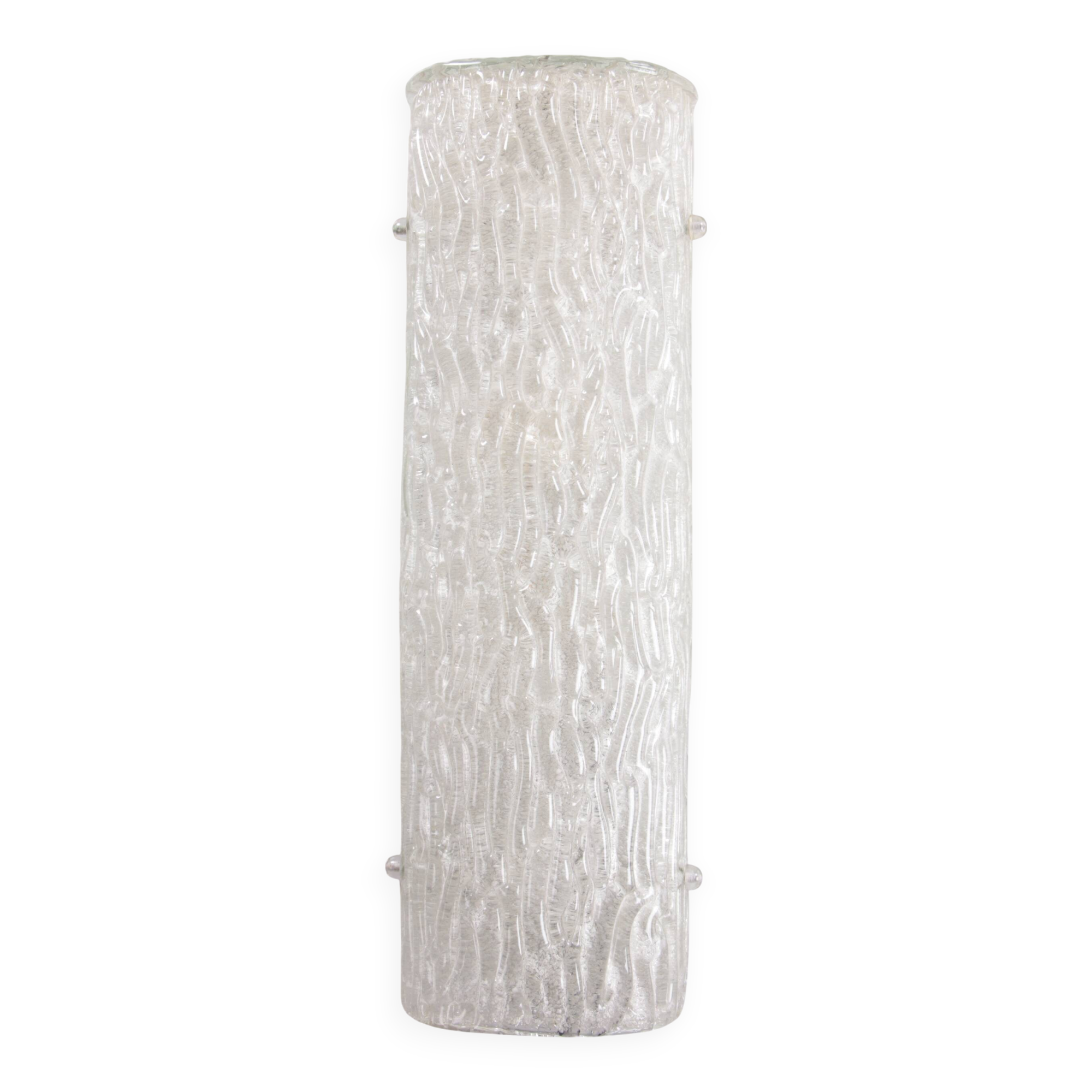 XXL Ice Wall Lamp by Hillebrand 60 cm long made in 1960