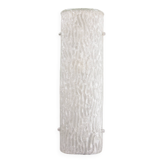 XXL Ice Wall Lamp by Hillebrand 60 cm long made in 1960