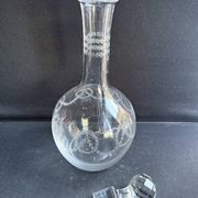 Engraved crystal carafe - Saint Louis Stella