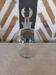Carafe ronde en verre ciselé
