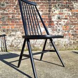 Set of 5 vintage Scandinavian chairs, antique seating furniture