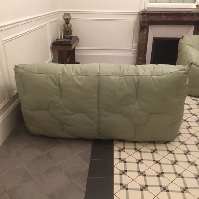 Paire de canapés en cuir  "Informel" de Hans Hopfer Roche-Bobois