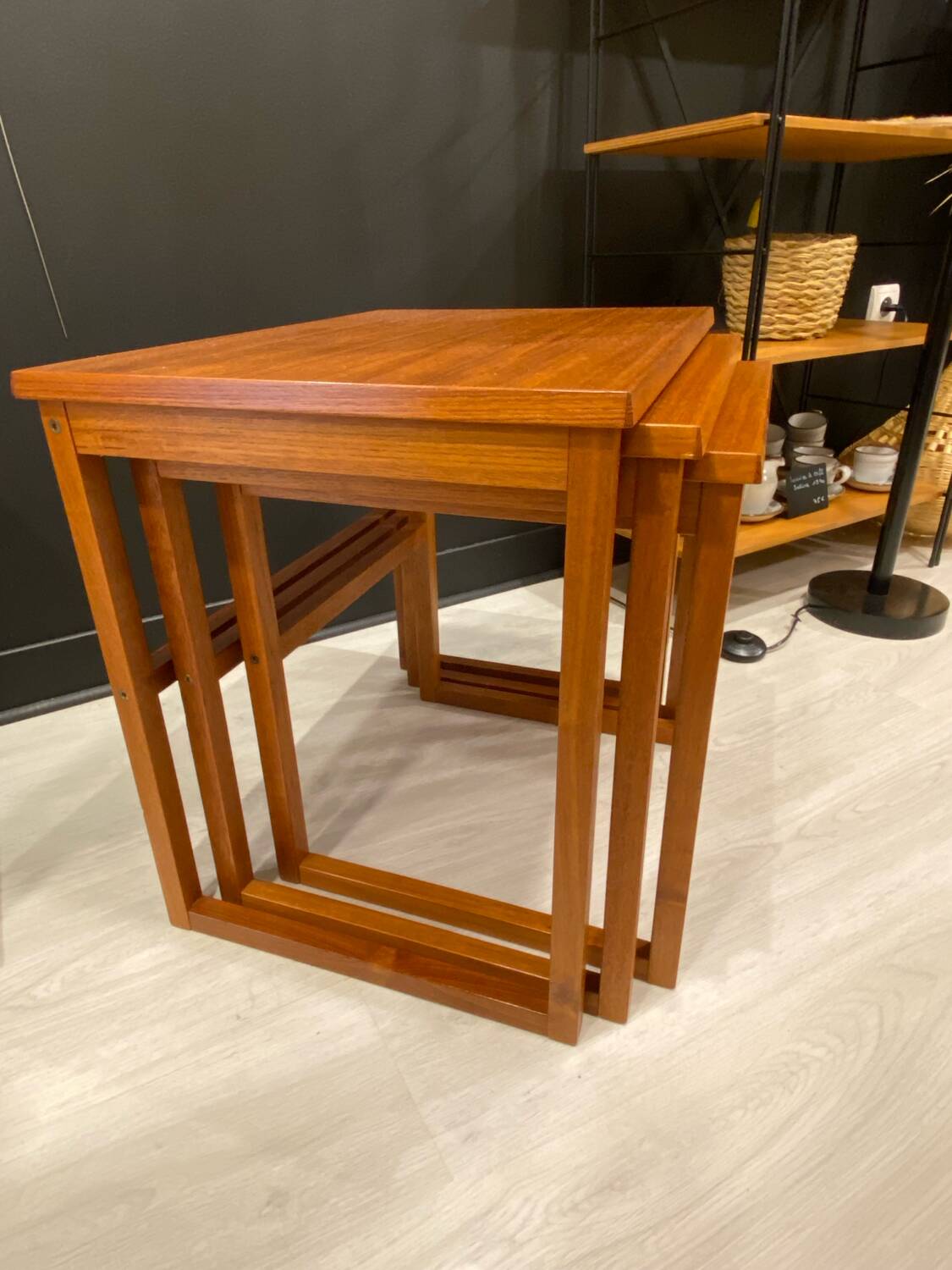 Scandinavian nesting table BRDR Furbo 1970