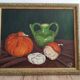 Still life painting signed jacqueline berteaux-dubuc - 1995