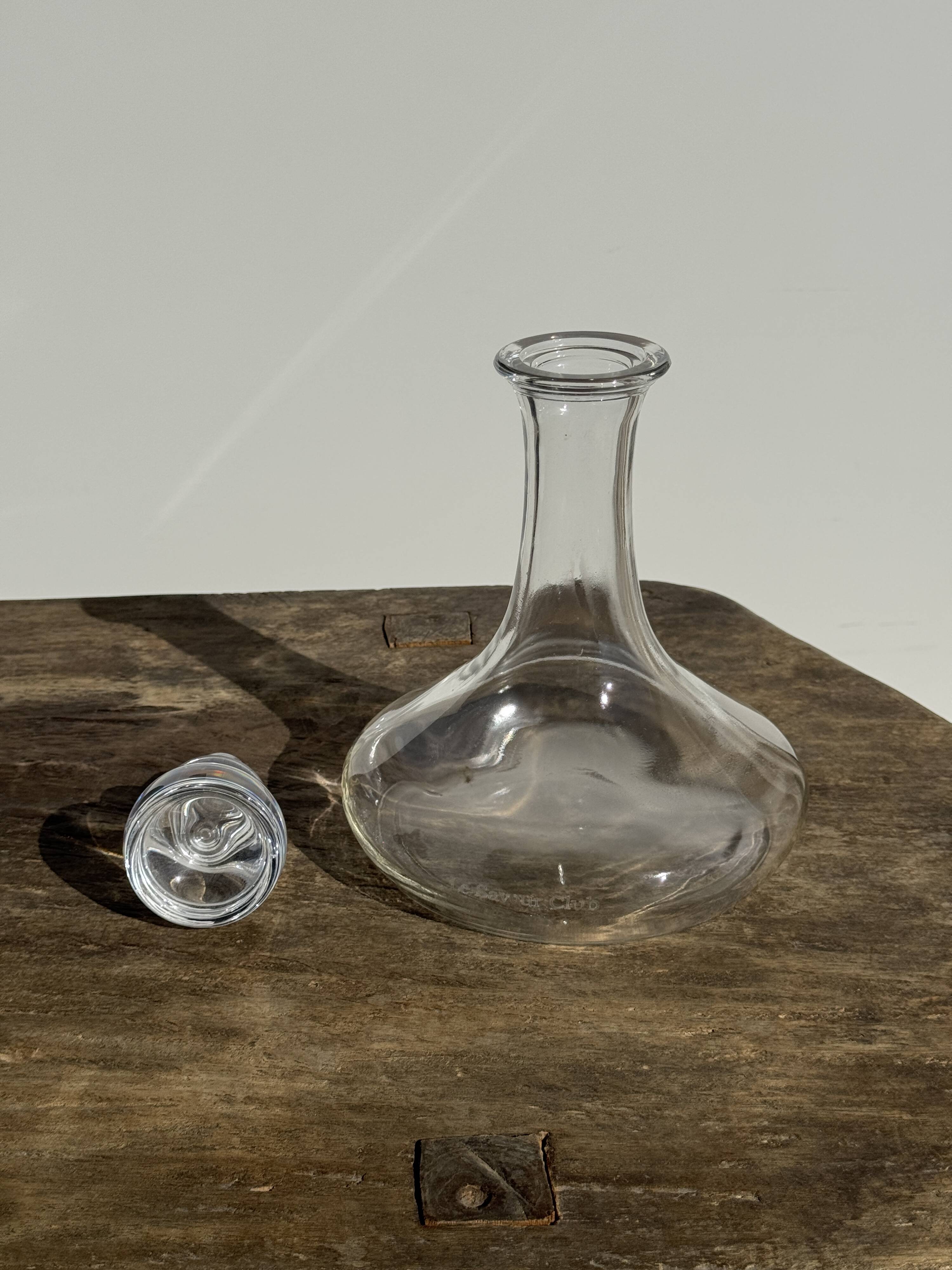 Carafe à décanter vintage à bouchon plat H24