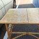 Desk in vintage rattan XXeme