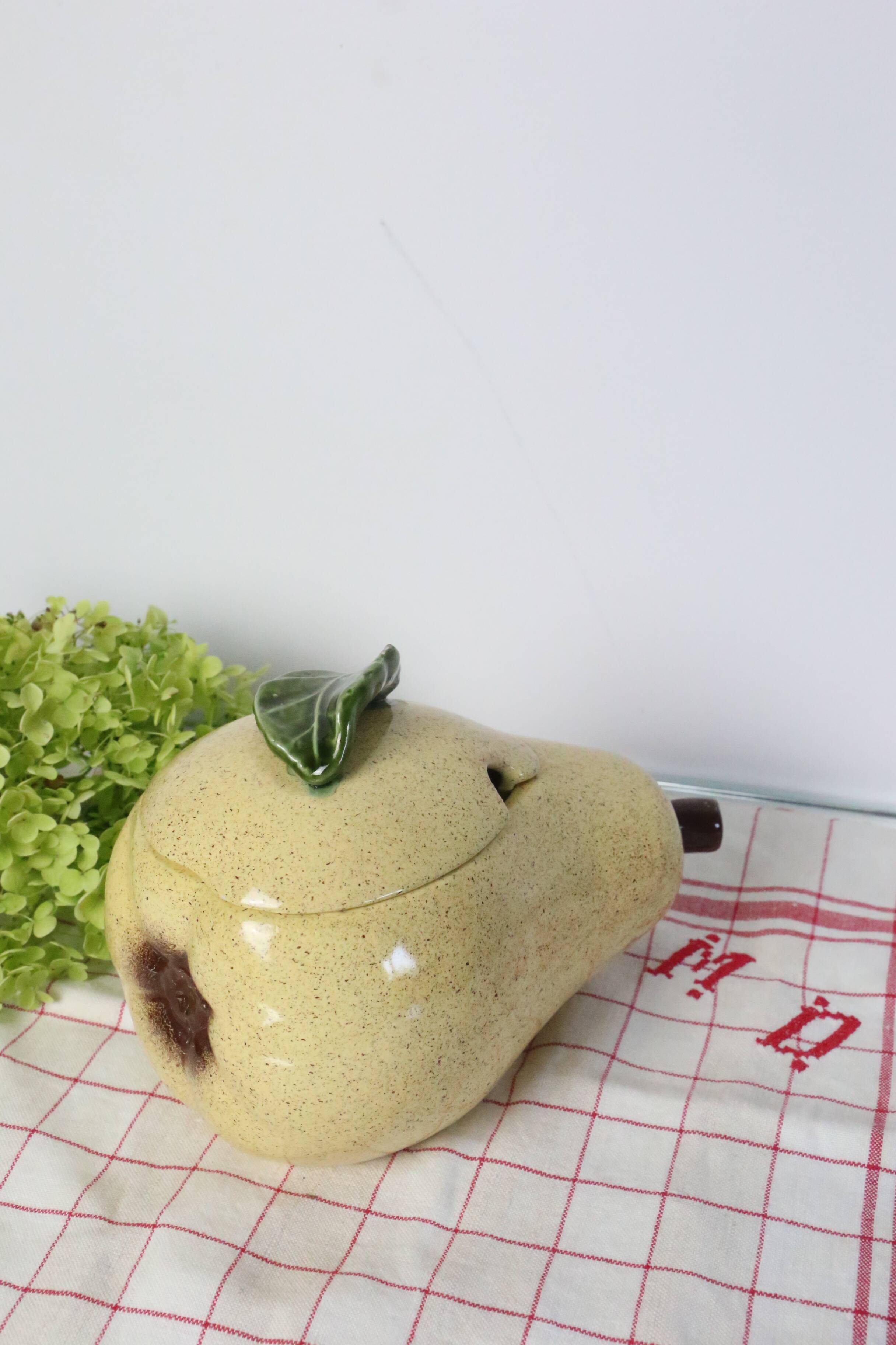 Vintage Pear Soup Tureen in Slip