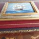 Set of two paintings with identical gold and silver frames