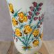 Antique Henriot Quimper vase with Breton floral decoration.