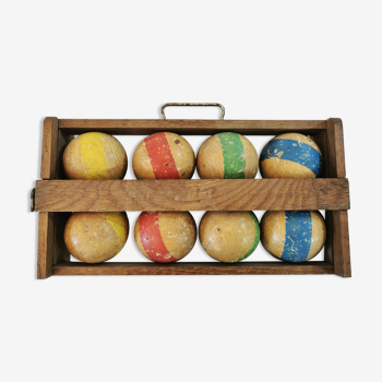 Jeu de boules en bois