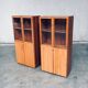Torcello Series Display Cabinet Set by Afra & Tobia Scarpa for Stildomus, Italy, 1980s, Set of 2