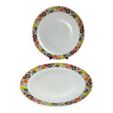Two large round Bavaria porcelain dishes
