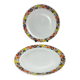 Two large round Bavaria porcelain dishes