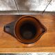 Old ST CLÉMENT vintage brown ceramic pitcher