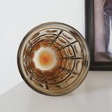 Vase jaune ambré en verre