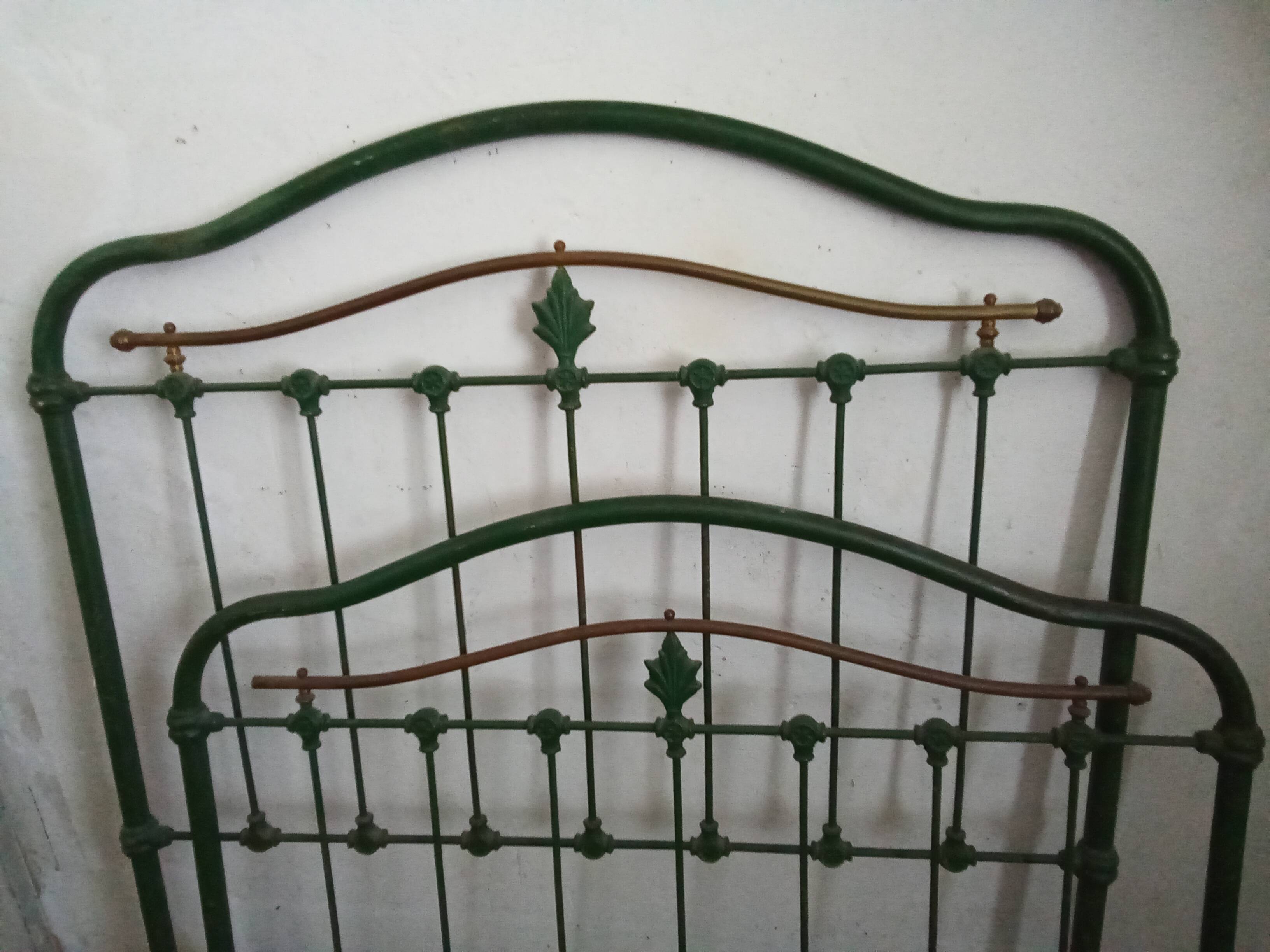 Iron and copper bed