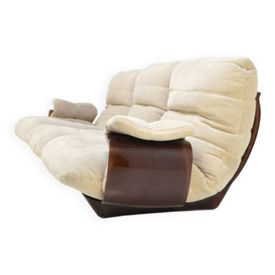 Canapé 3 places Marsala Ligne Roset tissu beige clair
