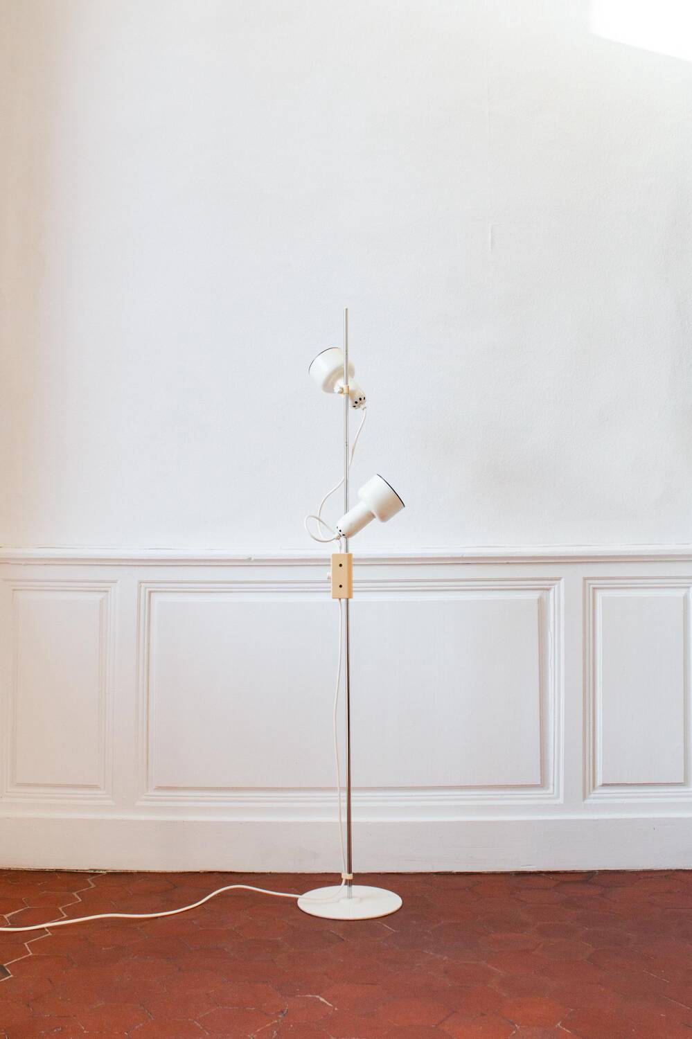 Lampadaire design italien 2 spots réglables