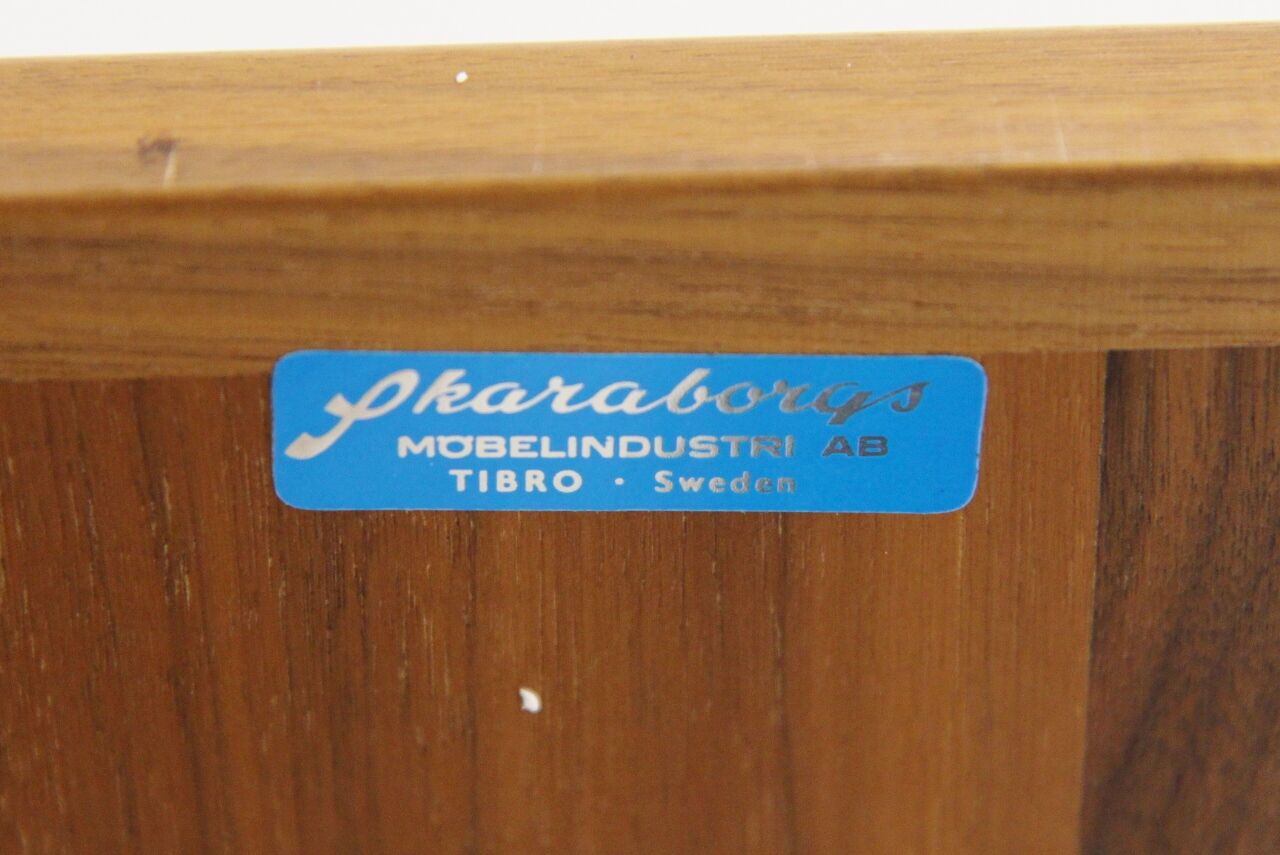 Scandinavian walnut sideboard, Skaraborgs Möbelindustri, Sweden, 1960