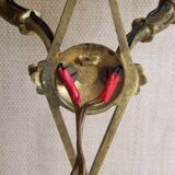 French antique bronze double Empire wall sconce with arrow and swan detail 4317.