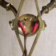 French antique bronze double Empire wall sconce with arrow and swan detail 4317.