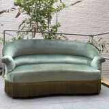 Water green velvet toad sofa