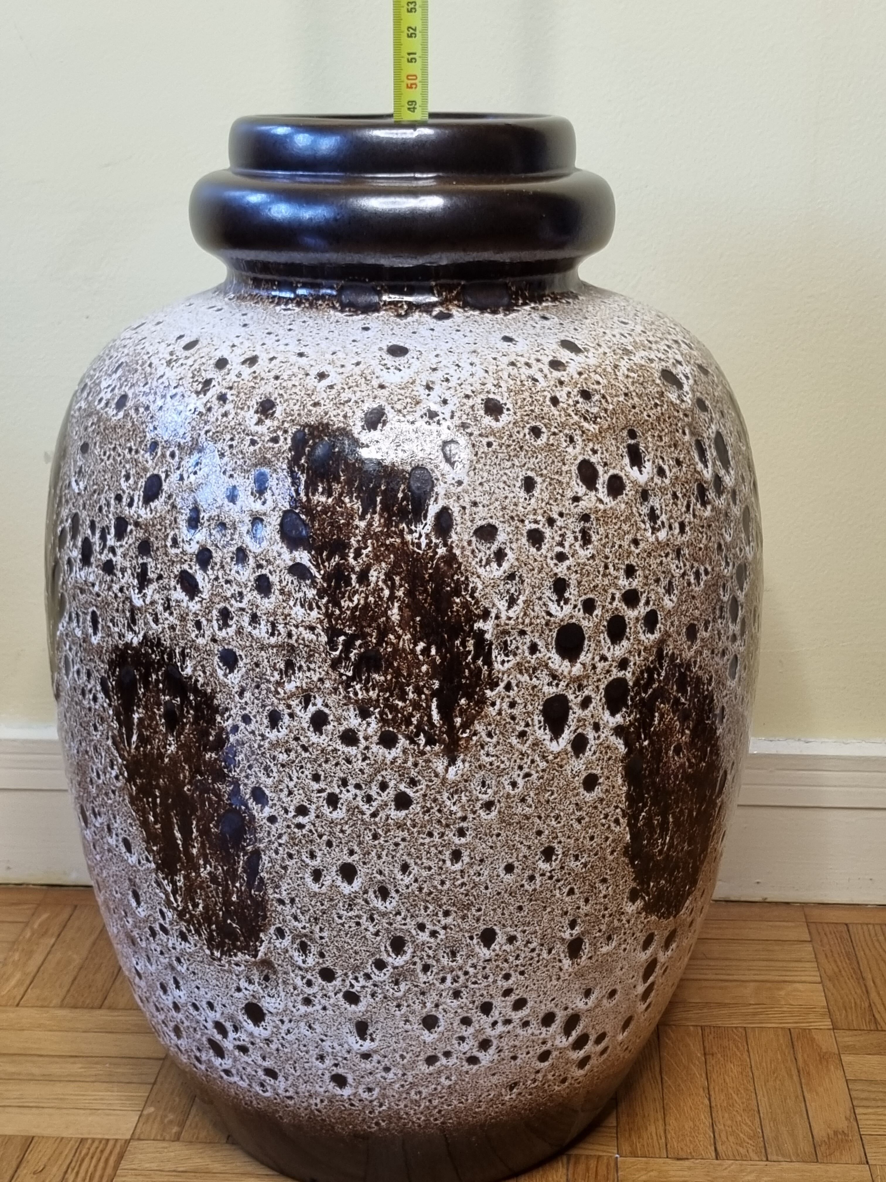 Vase "fat lava" Scheurich West Germany XXL, baluster shape, 51 cm