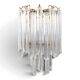 Brass and Murano wall light by Venini by Novaresi