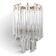 Brass and Murano wall light by Venini by Novaresi
