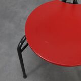 Ensemble de 4 chaises de salle à manger postmodernes, années 1980