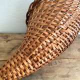 Wicker basket cornucopia