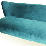 Mid-century velvet "cocktail" sofa, 1960