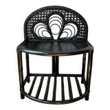 Wicker rattan console side table