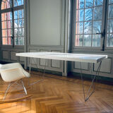 Matte white design table