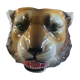 Lion's head pot cover in earthenware