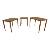 Danish Oak Nesting Tables by H.W. Klein for Bramin, 1960s, Set of 3